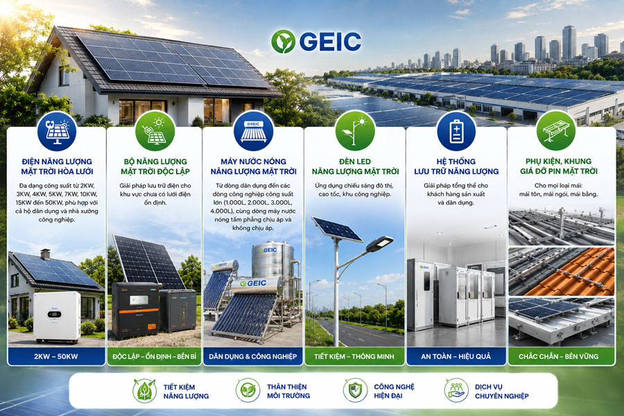 Lĩnh vực hoạt động của GEIC